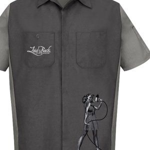 Red Kap 55 Gasser Mechanic Work Shirt LAST LARGE Retired Design!